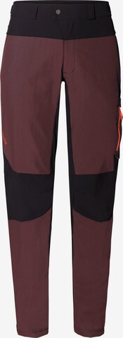 VAUDE Regular Outdoor Pants 'Qimsa' in Red: front