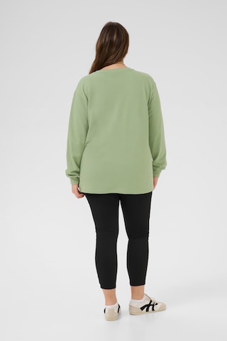 KAFFE CURVE Sweatshirt 'KCSus' in Groen