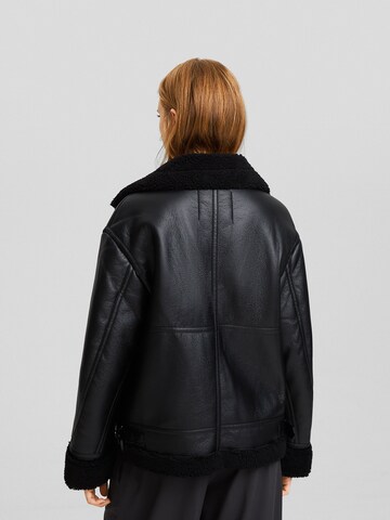 Bershka Winter Jacket in Black