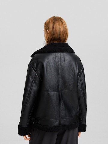 Bershka Winter jacket in Black