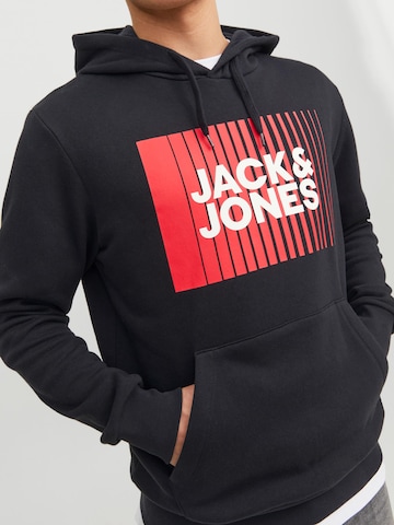 JACK & JONES كنزة رياضية بلون أسود
