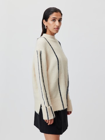 LeGer by Lena Gercke Pullover 'Saskia' i hvid