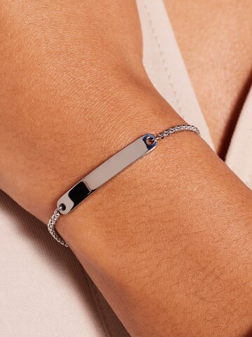 Lucardi Armband 'Modern' in Silber: Vorderseite