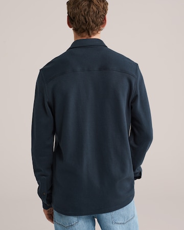WE Fashion Regular fit Button Up Shirt in Blue