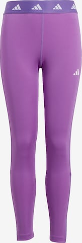 Skinny Leggings 'Techfit 7/8' di ADIDAS SPORTSWEAR in lilla: frontale