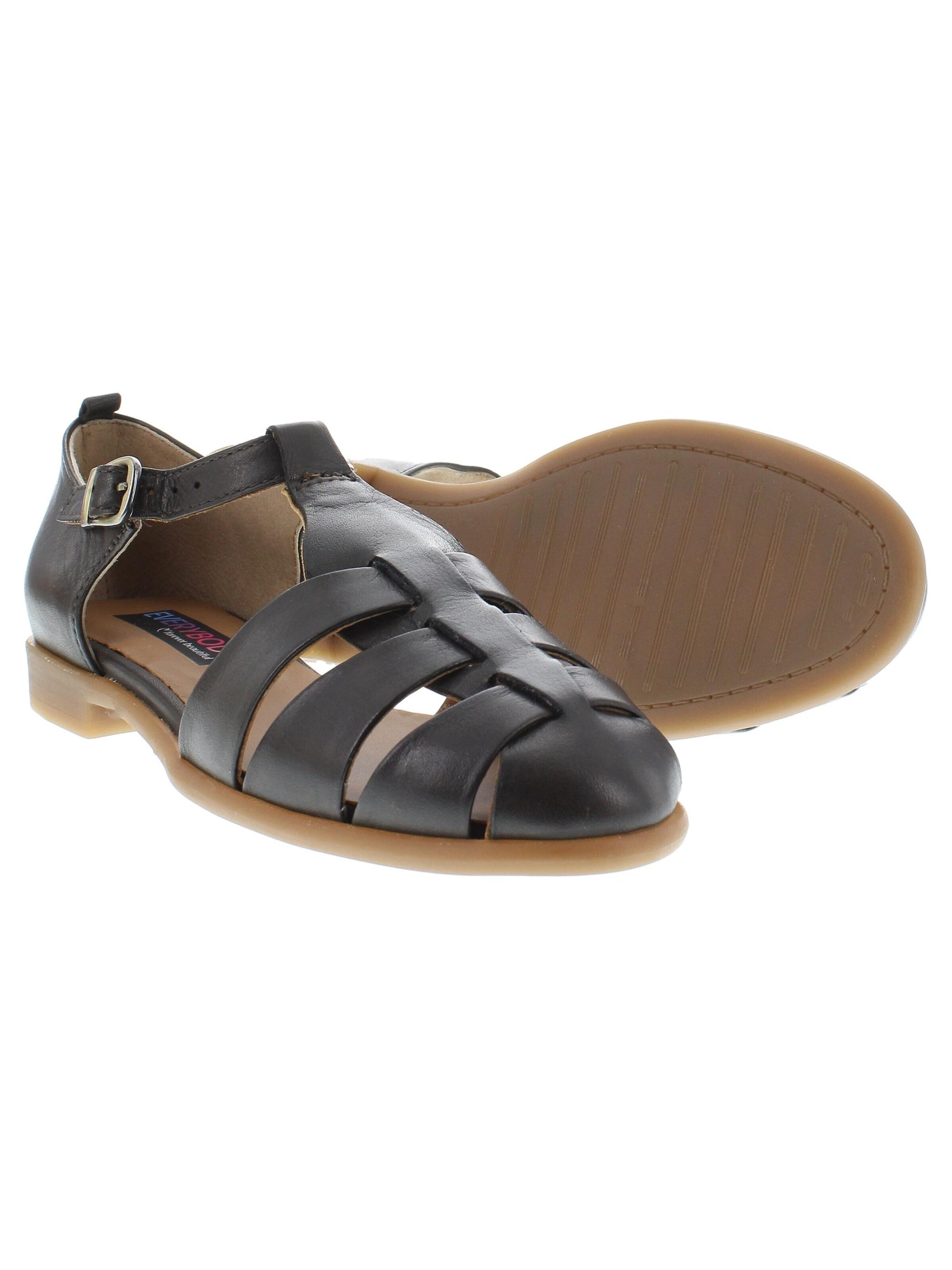 Everybody Strap Sandals 'ADELE - Römer Sandalette mit geschlossener Ferse' in Brown