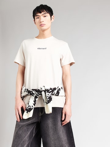 ELEMENT Тениска 'LOWCASE' в бежово