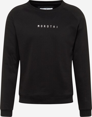 MOROTAI Athletic Sweatshirt in Black: front