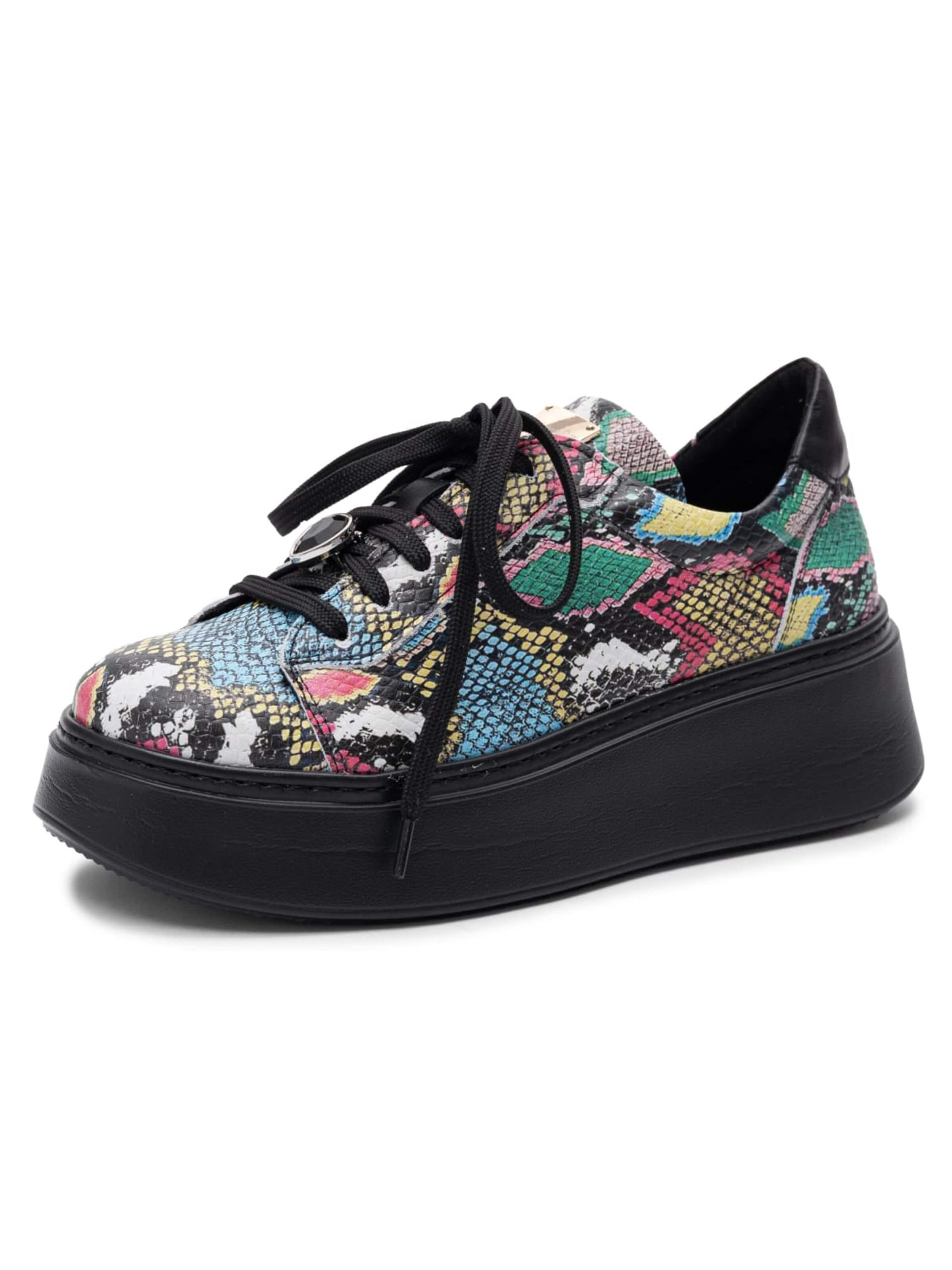 Maciejka Platform trainers in Yellow: front