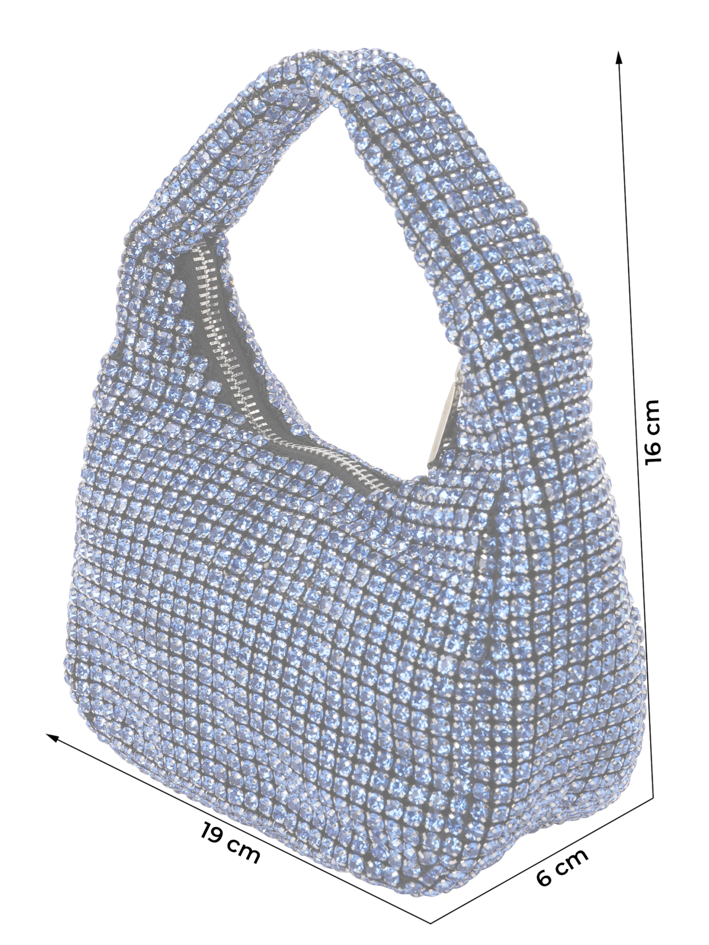 Poșete de la mascara pe albastru