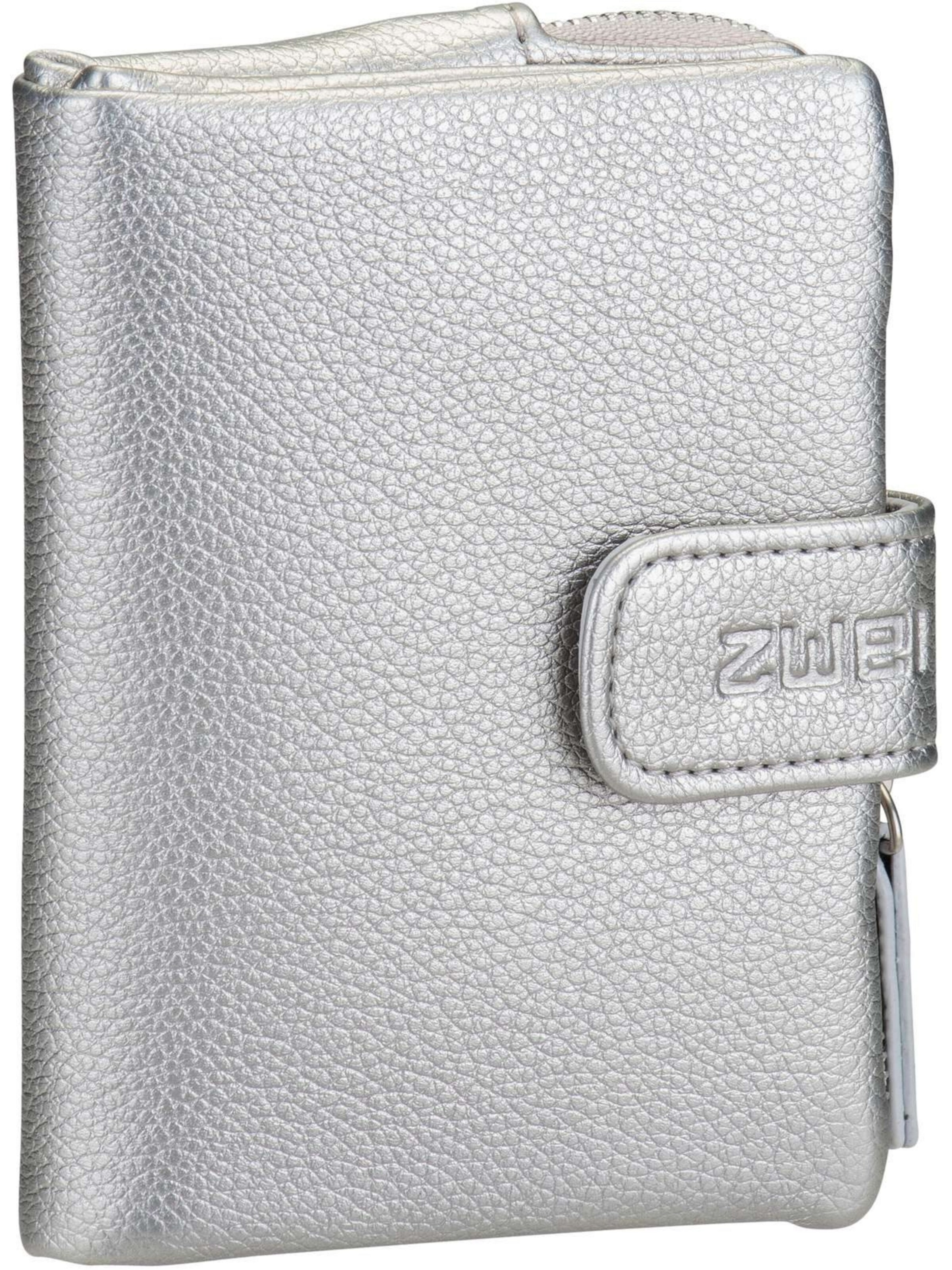 ZWEI Wallet 'Mademoiselle MW5' in Silver: front