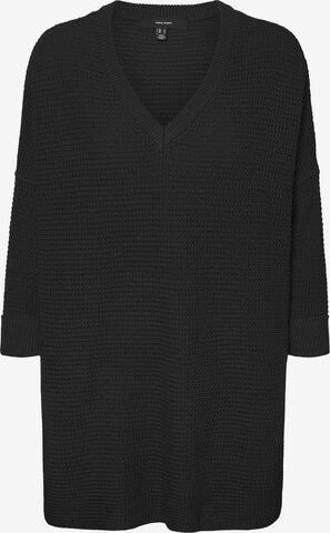 Vero Moda Curve - Pullover 'Leanna' em preto: frente