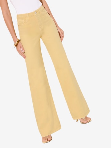 dzeltens Friends Like These Platas staras Džinsi: no priekšpuses