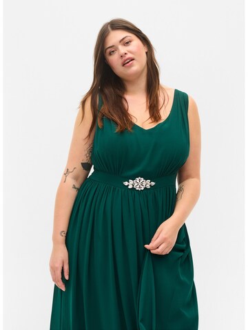 Zizzi Evening Dress 'Malma' in Green