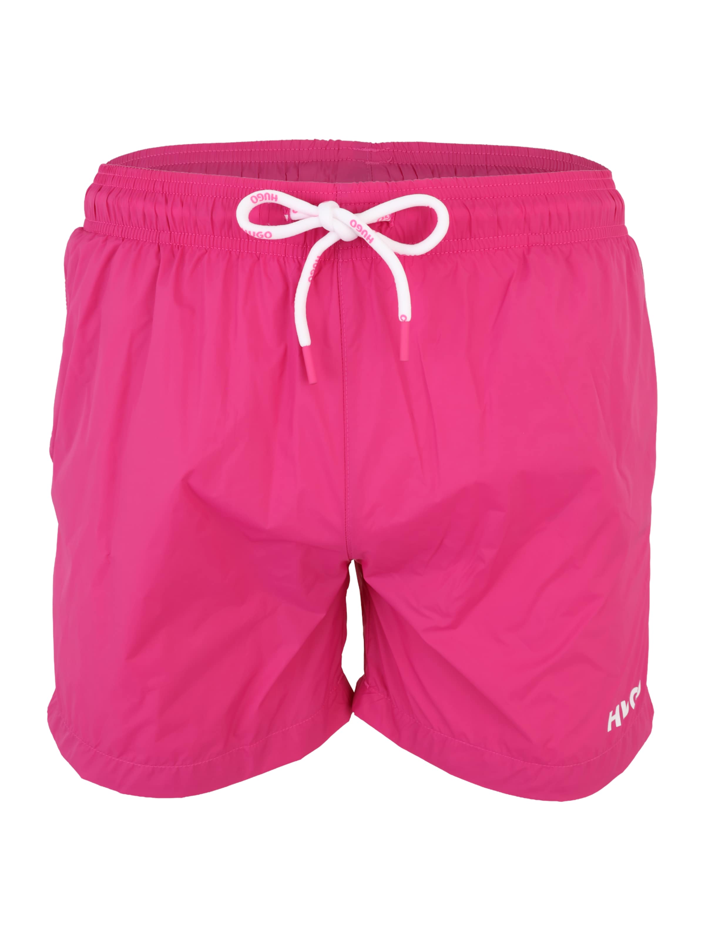 HUGO Plavecké šortky 'HAITI' – pink: přední strana