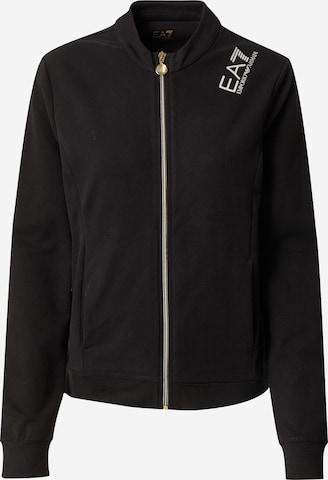 EA7 Emporio Armani Sweatjacke 'FELPA' in Schwarz: predná strana