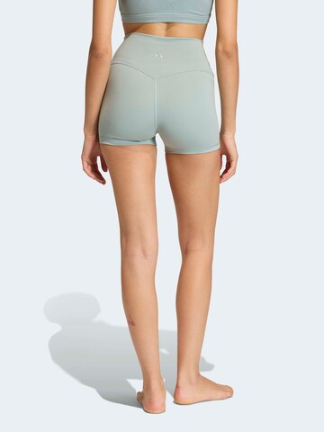 ADIDAS PERFORMANCE Skinny Športne hlače 'All Me' | zelena barva