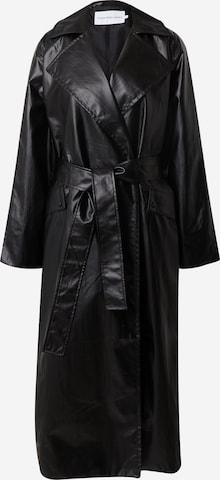 Calvin Klein Jeans Between-seasons coat 'GLOSSY' in Black: front