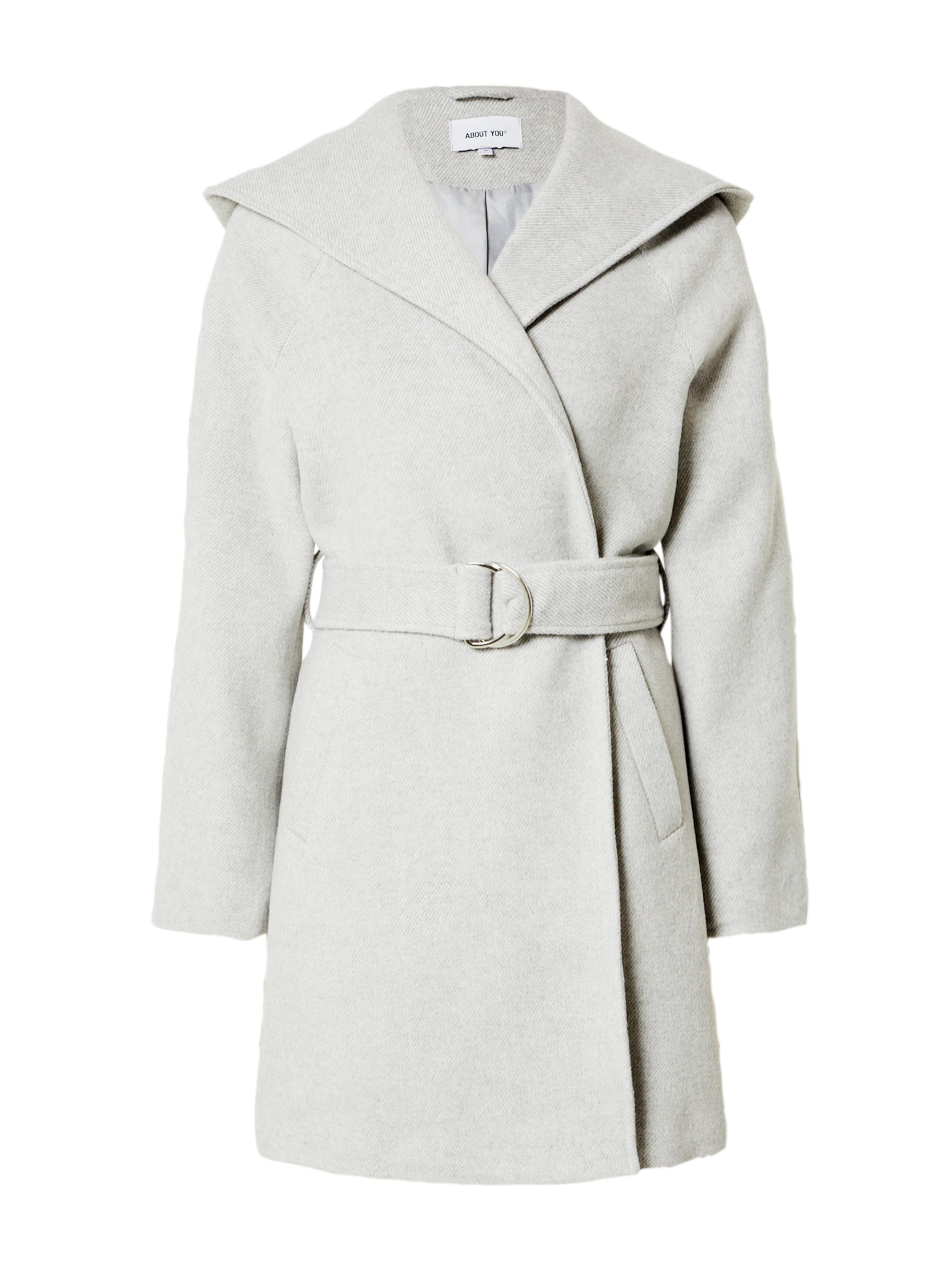 pelēks ABOUT YOU Starpsezonu mētelis 'Thea': no priekšpuses