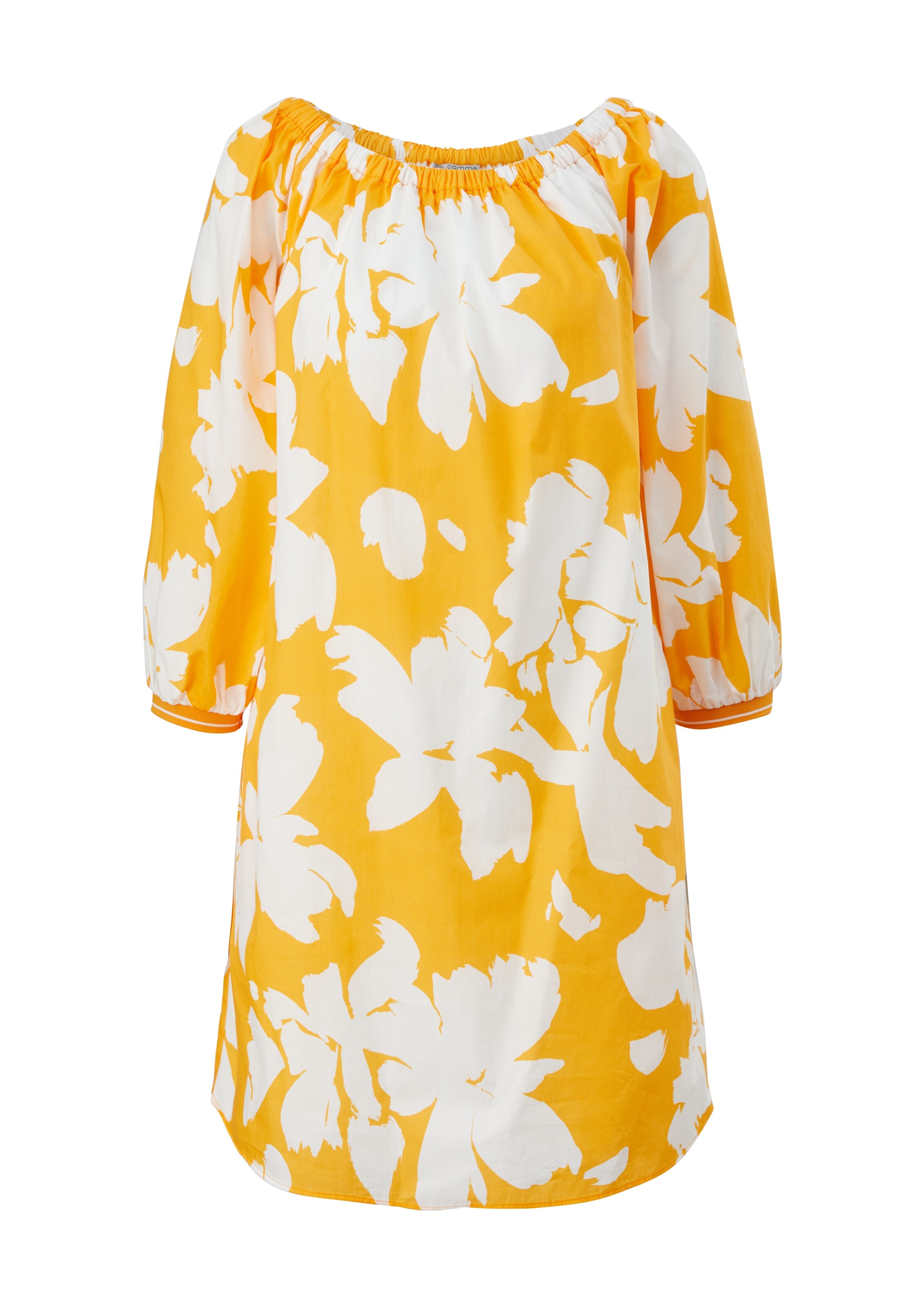 comma casual identity Sommerkleid in Gelb: Vorderseite