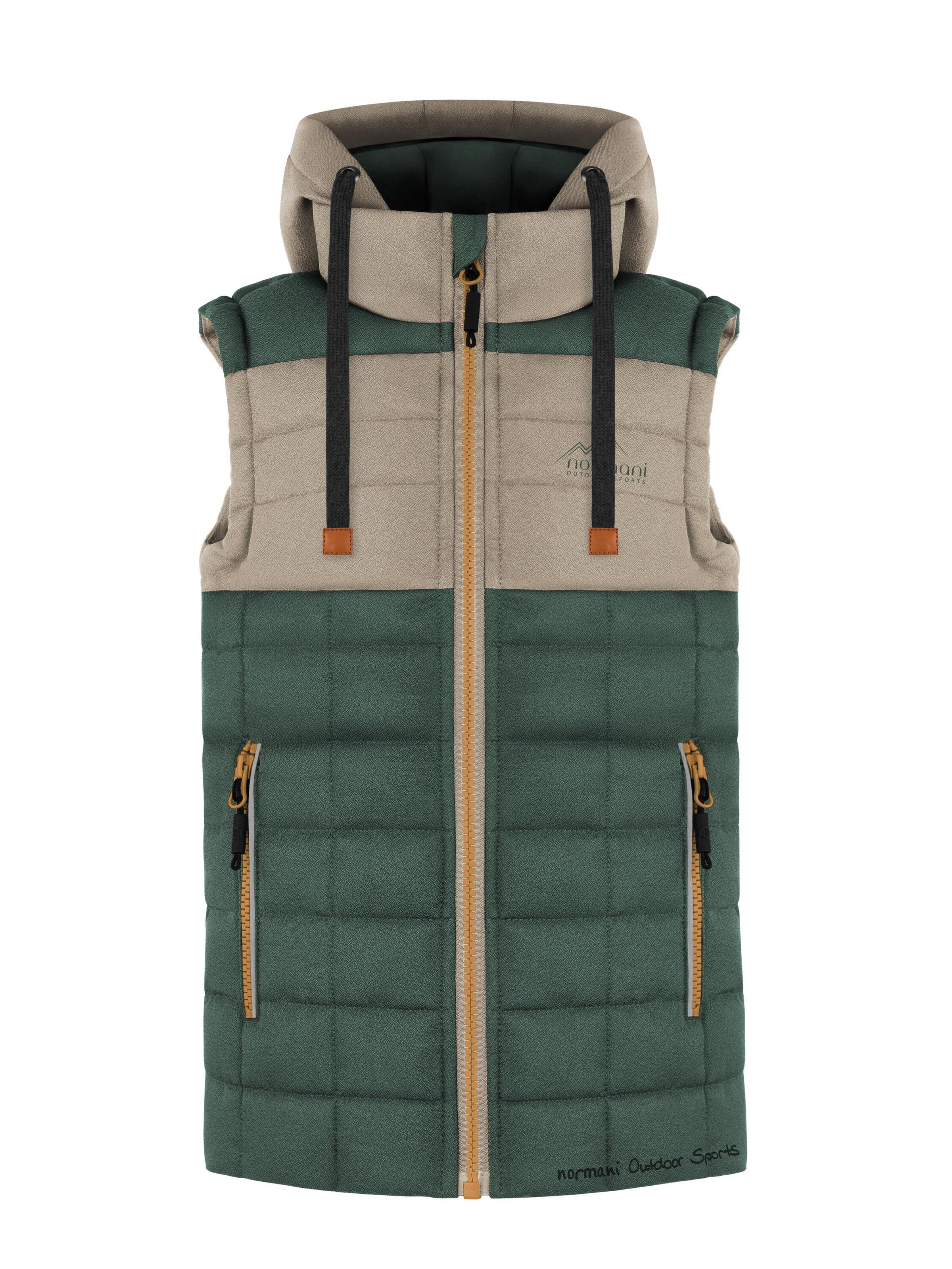 normani Weste 'Larvik' in Beige: Vorderseite