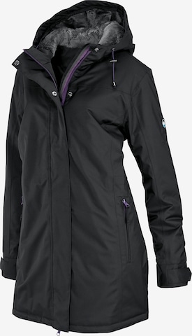 POLARINO Raincoat in Black: front