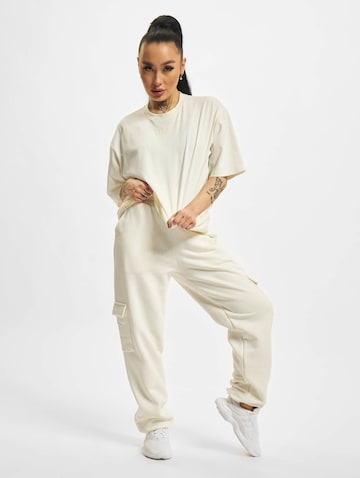 DEF Loose fit Cargo trousers in White