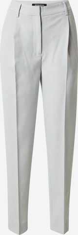 BRUUNS BAZAAR - regular Pantalón plisado 'Floral Ciry' en gris: frente