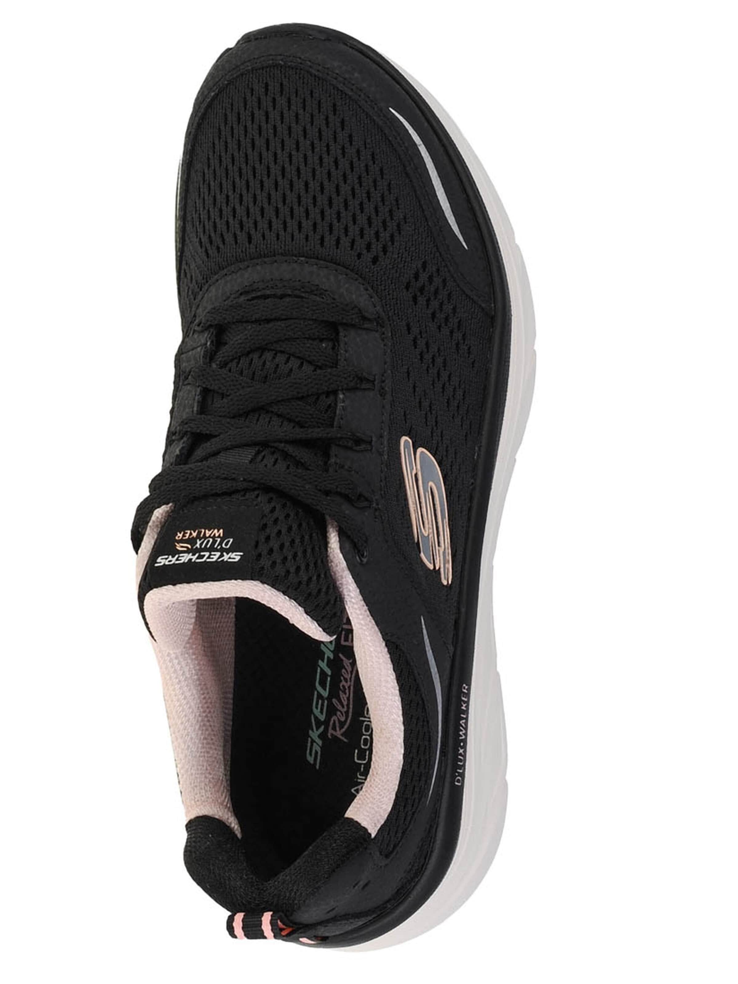 Baskets basses 'Skechers Relaxed Fit: D'Lux Walker - Infinite Motion' SKECHERS en noir