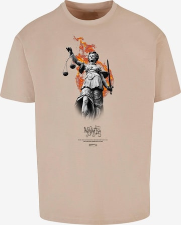 T-Shirt 'Justitia' MJ Gonzales en beige : devant