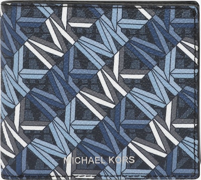 Michael Kors Geldbörse in blau / hellblau / grau / schwarz / weiß, Produktansicht