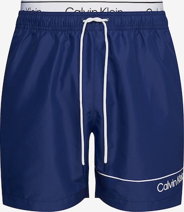 Shorts de bain Calvin Klein Swimwear en bleu : devant