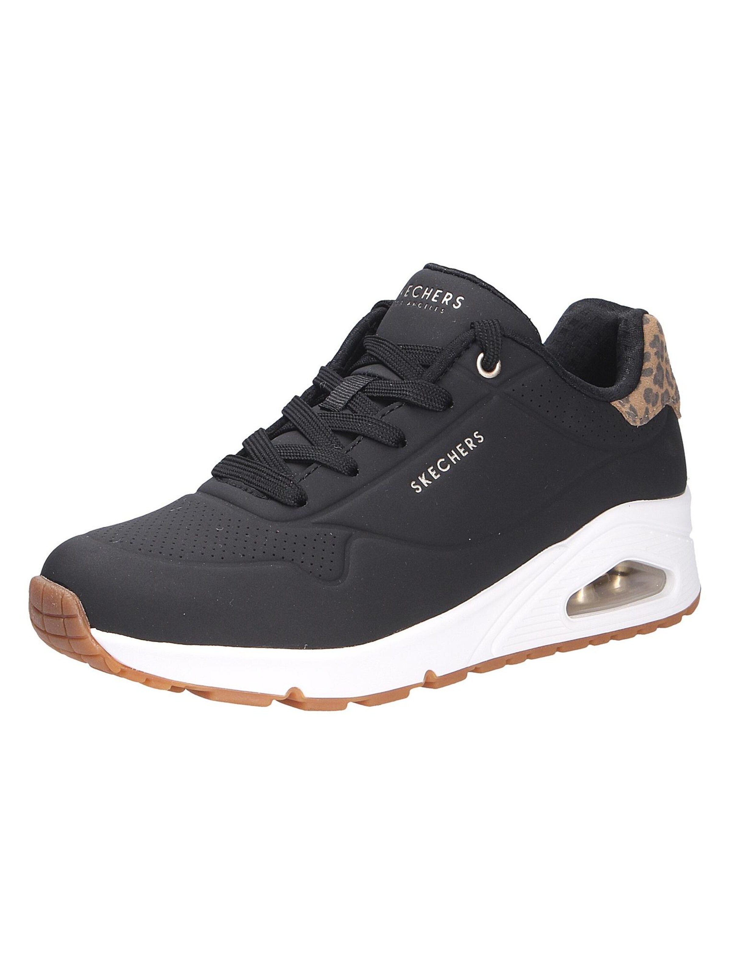 SKECHERS Rövid szárú sportcipők 'UNO' - fekete: elől