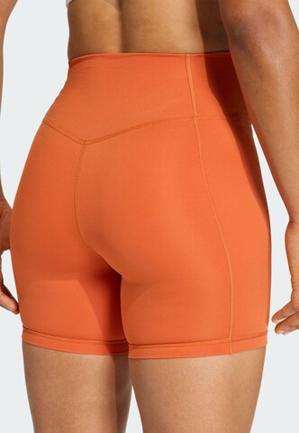 ADIDAS PERFORMANCE Skinny Sportbroek 'Optime Essentials' in Oranje