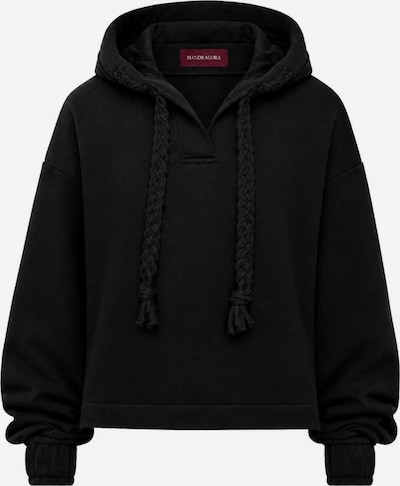 mandragora Sweatshirt 'Sento' in XS-S in schwarz, Produktansicht