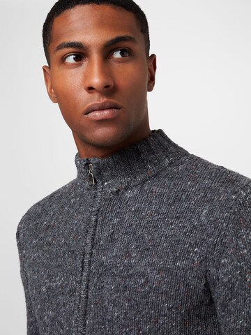 Key Largo Strickjacke 'Will' in Grau