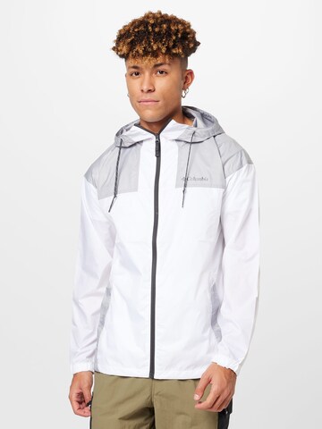 Veste outdoor COLUMBIA en blanc : devant