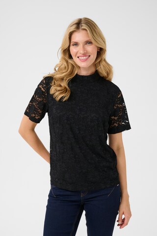 Cream Blouse 'Lasi' in Black: front