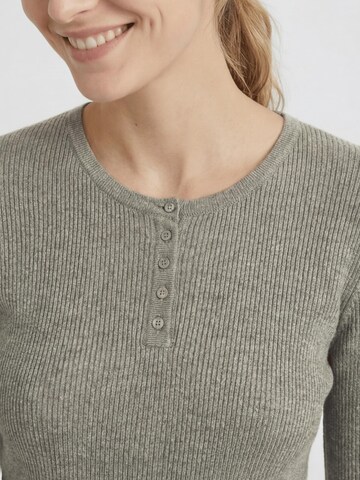 Antargo Sweater 'Basic Longsleeve with Buttons' in Green