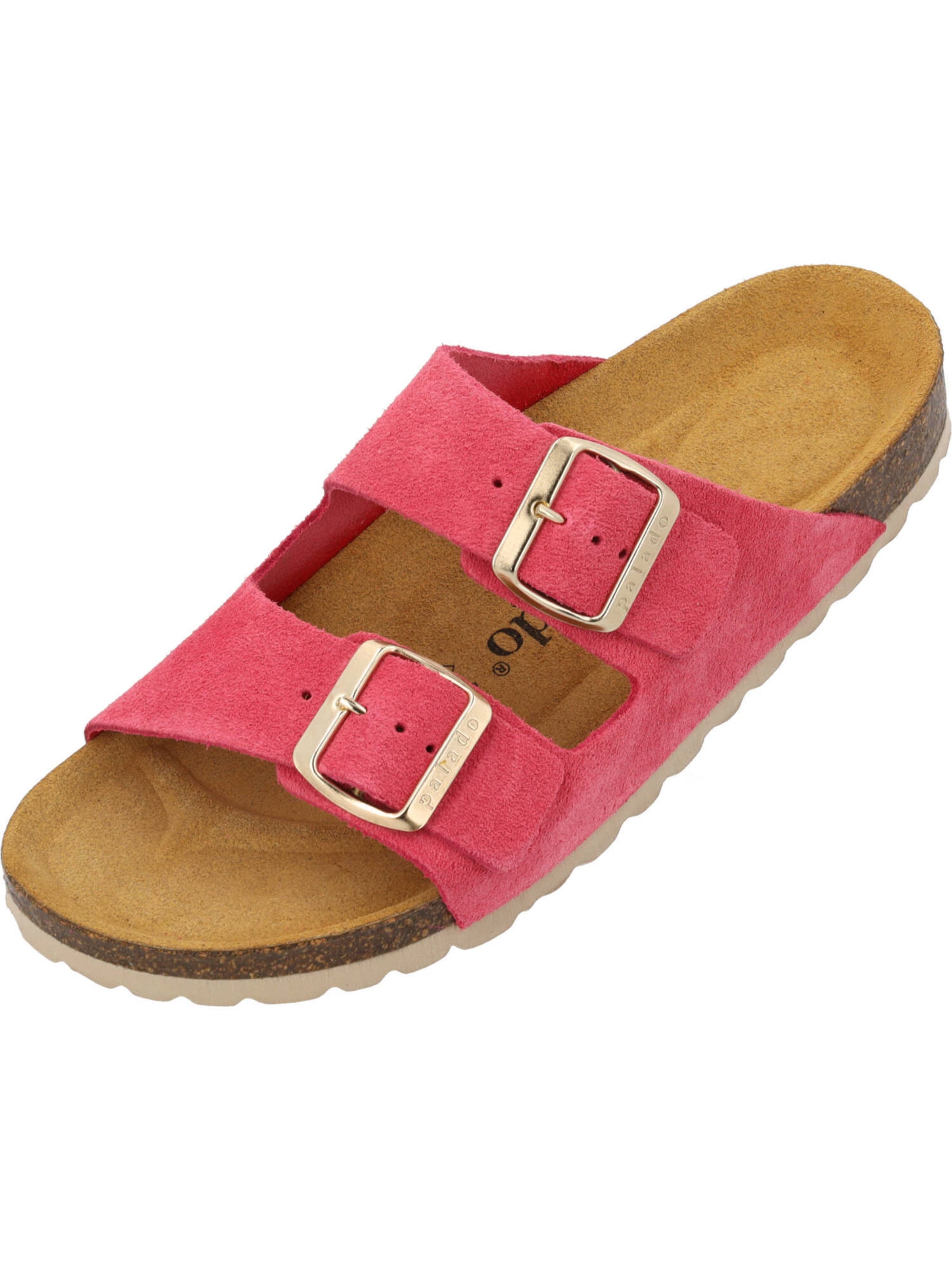 Palado Pantolette 'Korfu' in Pink: Vorderseite