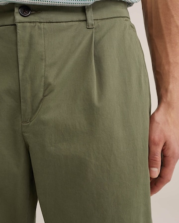 WE Fashion Štandardný strih Chino nohavice - Zelená