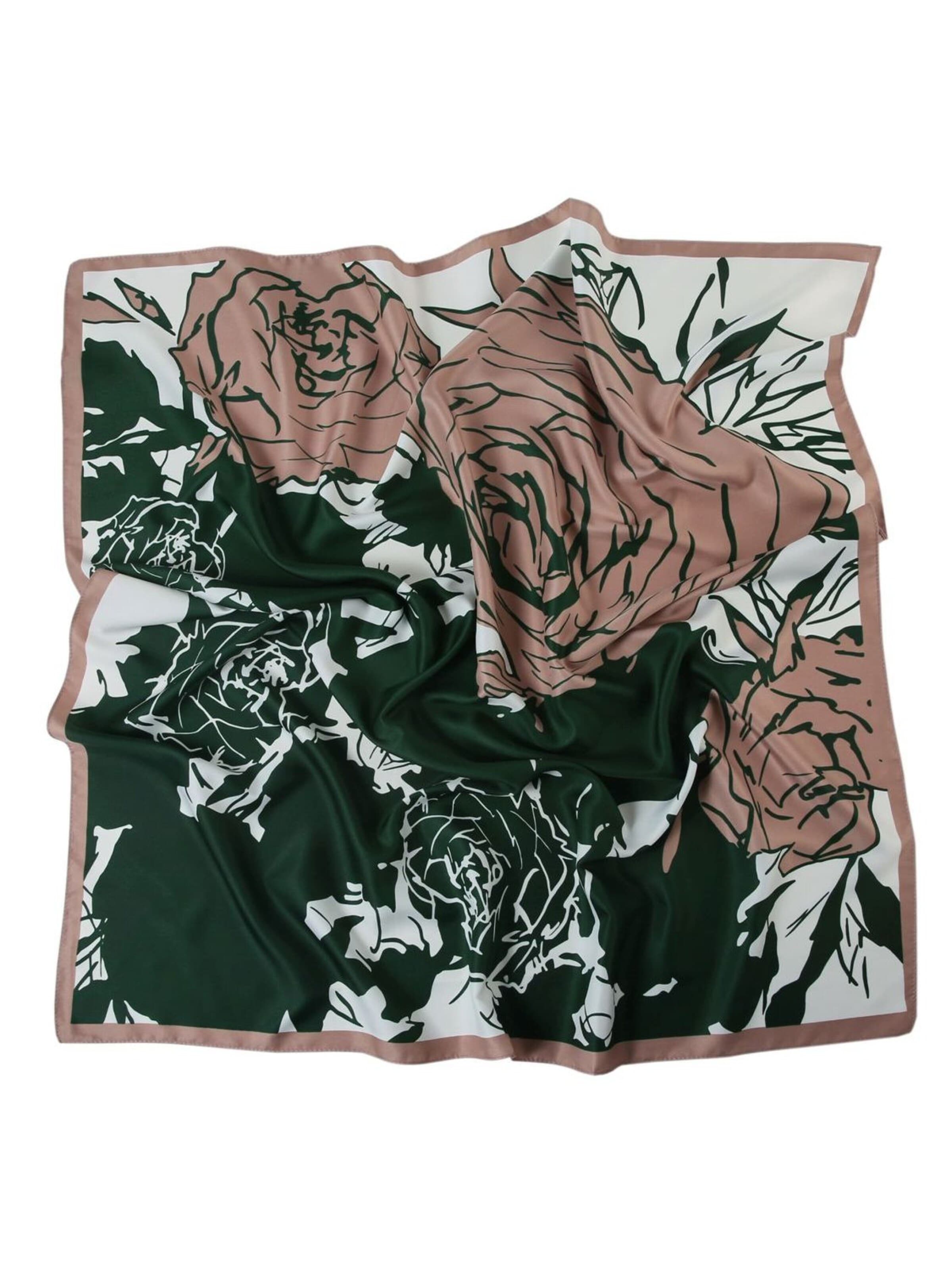 alberto cabale Schal 'Rose Zoé'‌‌‌‌ in Grün: Vorderseite