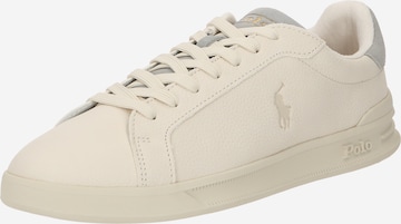 Baskets basses Polo Ralph Lauren en beige : devant