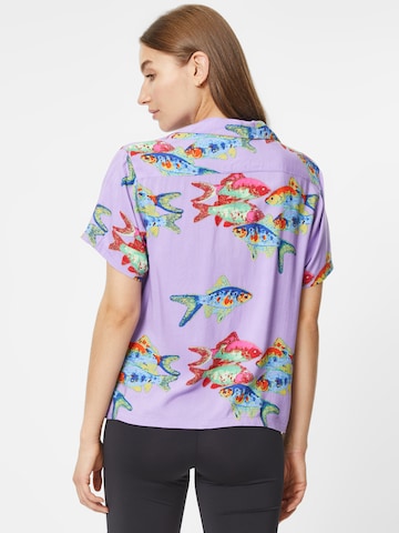 Obey Bluse 'FISHBOWL' in Lila