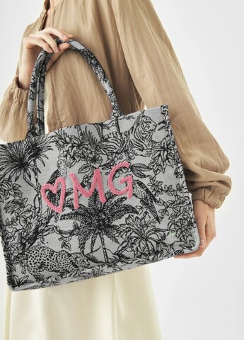 CODELLO Shopper OMG-Stickerei in Schwarz