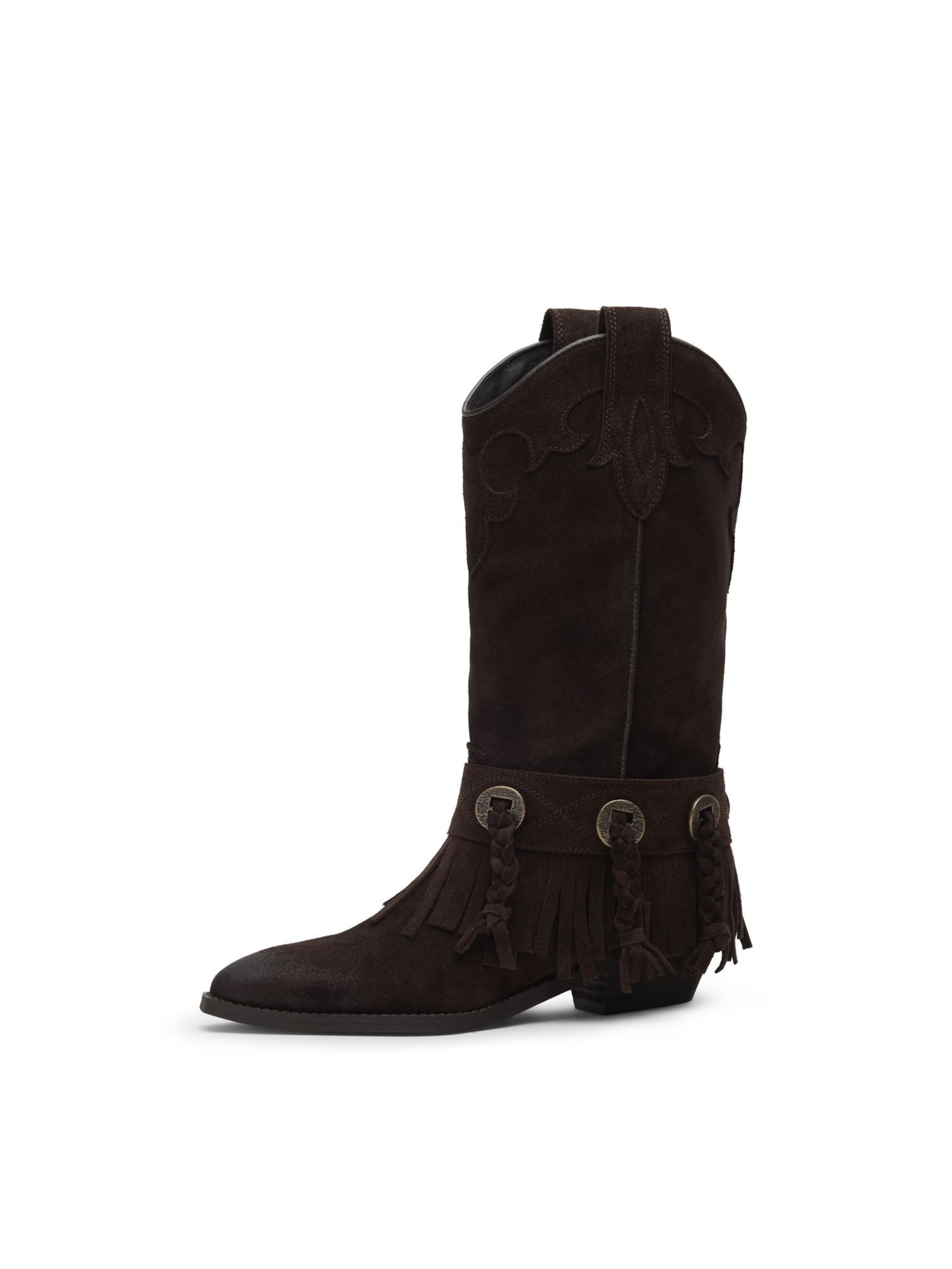 Bottes de cowboy SACHA en marron : devant