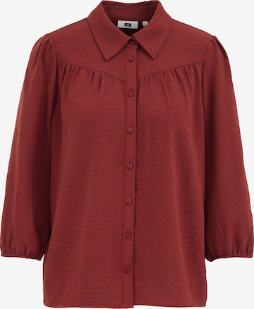 WE Fashion Bluse in Braun: Vorderseite
