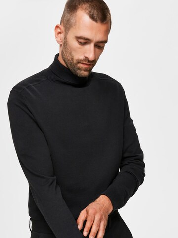 Coupe regular Pull-over 'Berg' SELECTED HOMME en noir