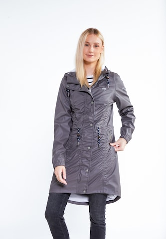 Schmuddelwedda Raincoat in Grey: front