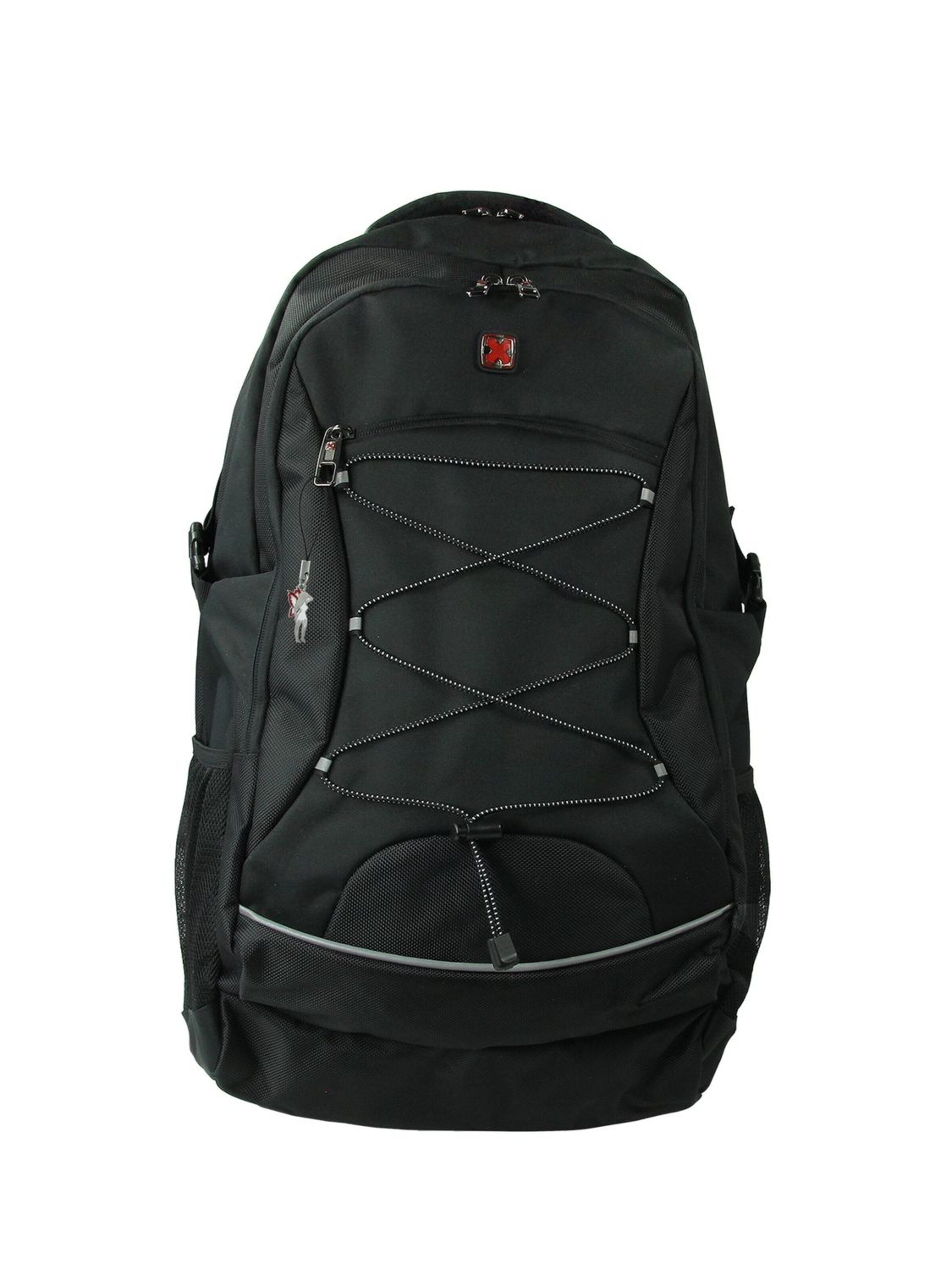 Travel N Meet Backpack in Black: front